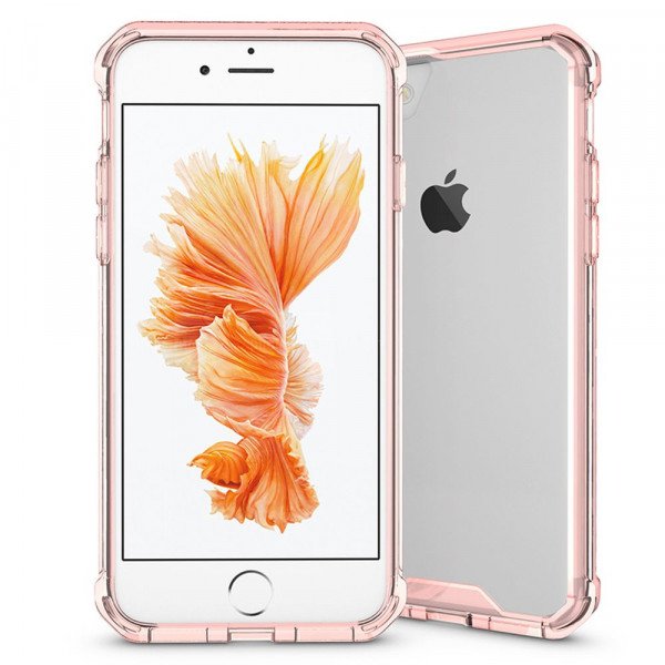 Wholesale iPhone 7 Air Hybrid Clear Case (Rose Gold)